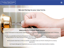 Tablet Screenshot of coulsonrealestate.com.au